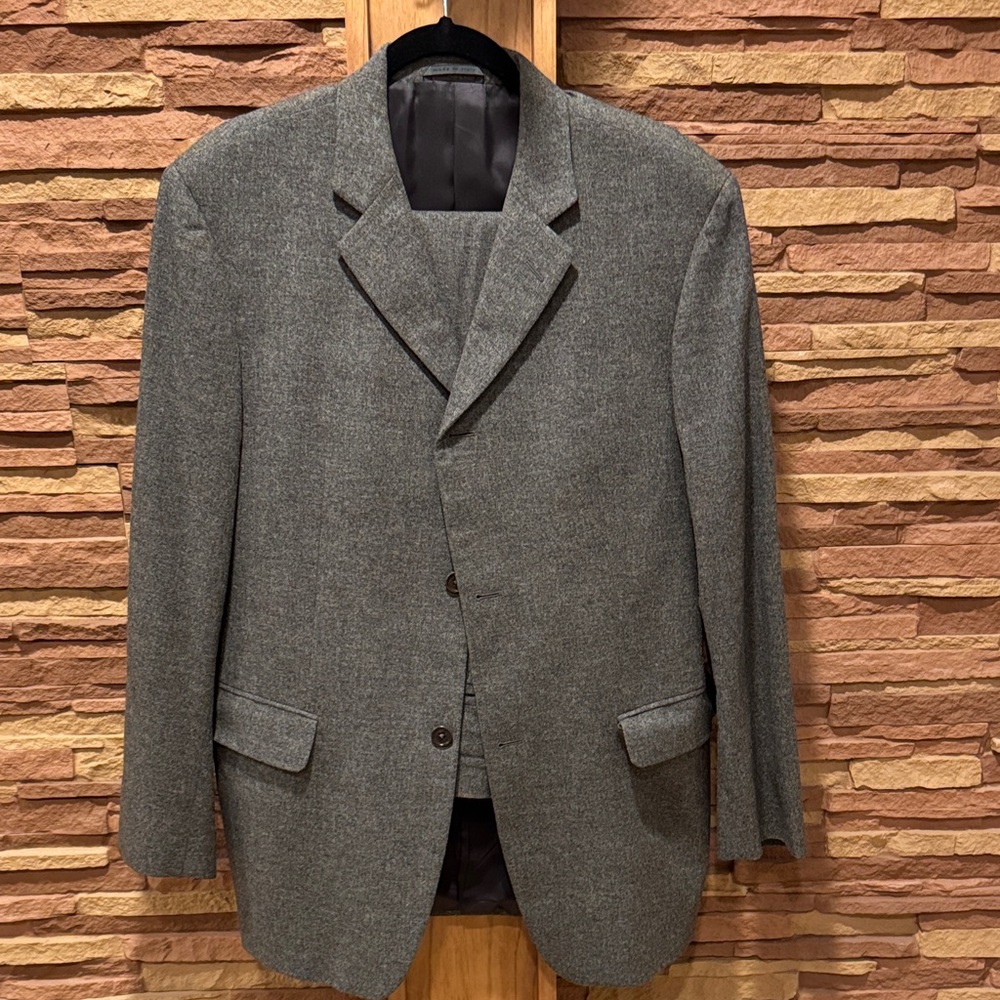 John Varvatos BARNEYS NEWYORK Classic Gray Men's Suit